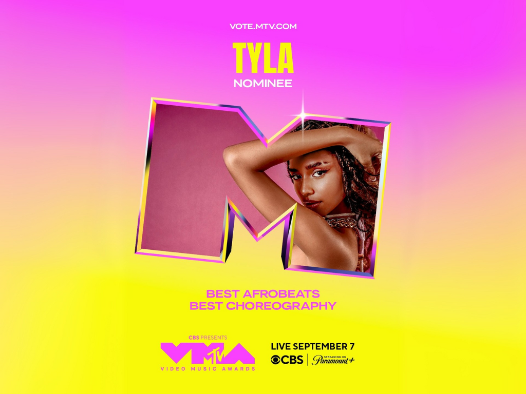Tyla's 2025 VMA nominations