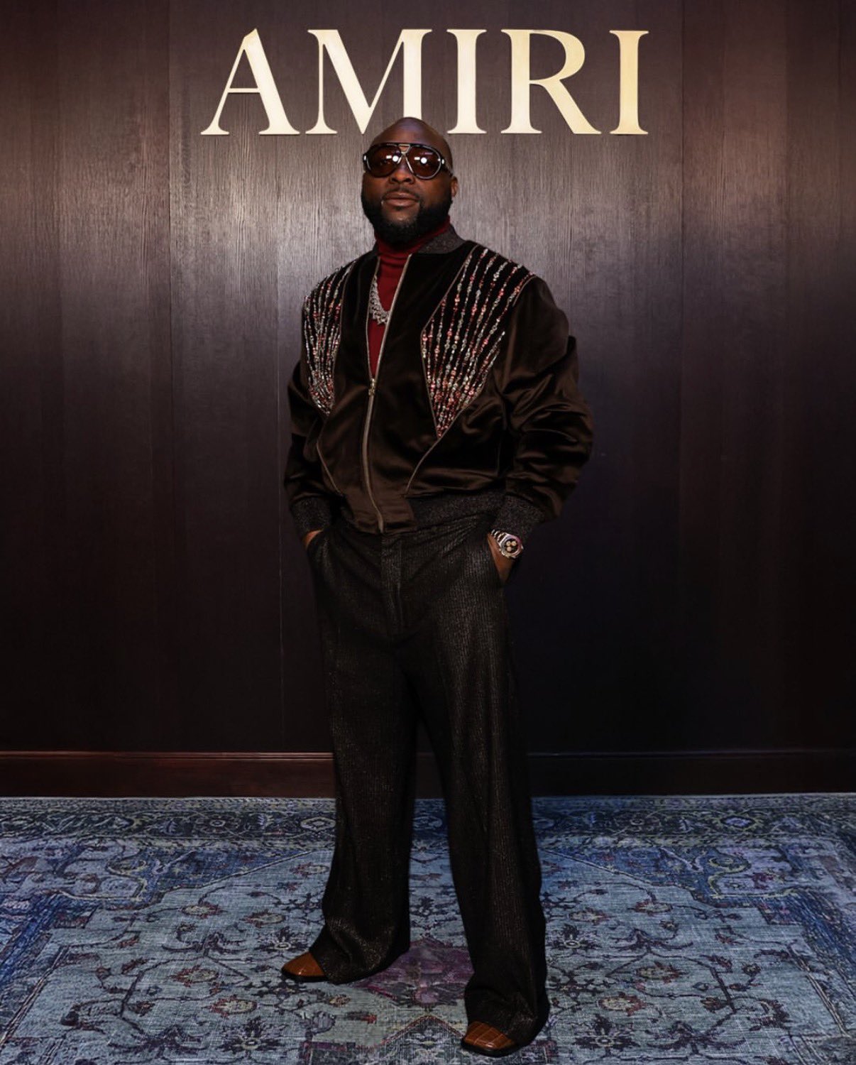 Davido AMIRI Paris Fashion Week