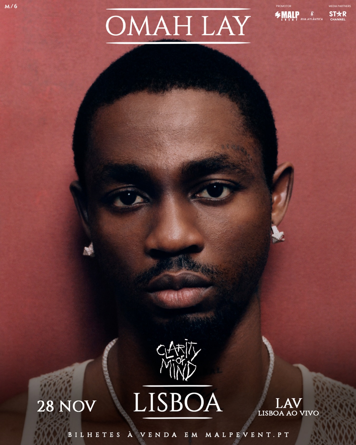 Omah Lay Clarity of Mind, Lisboa, LAV Lisboa ao Vivo, 28 November