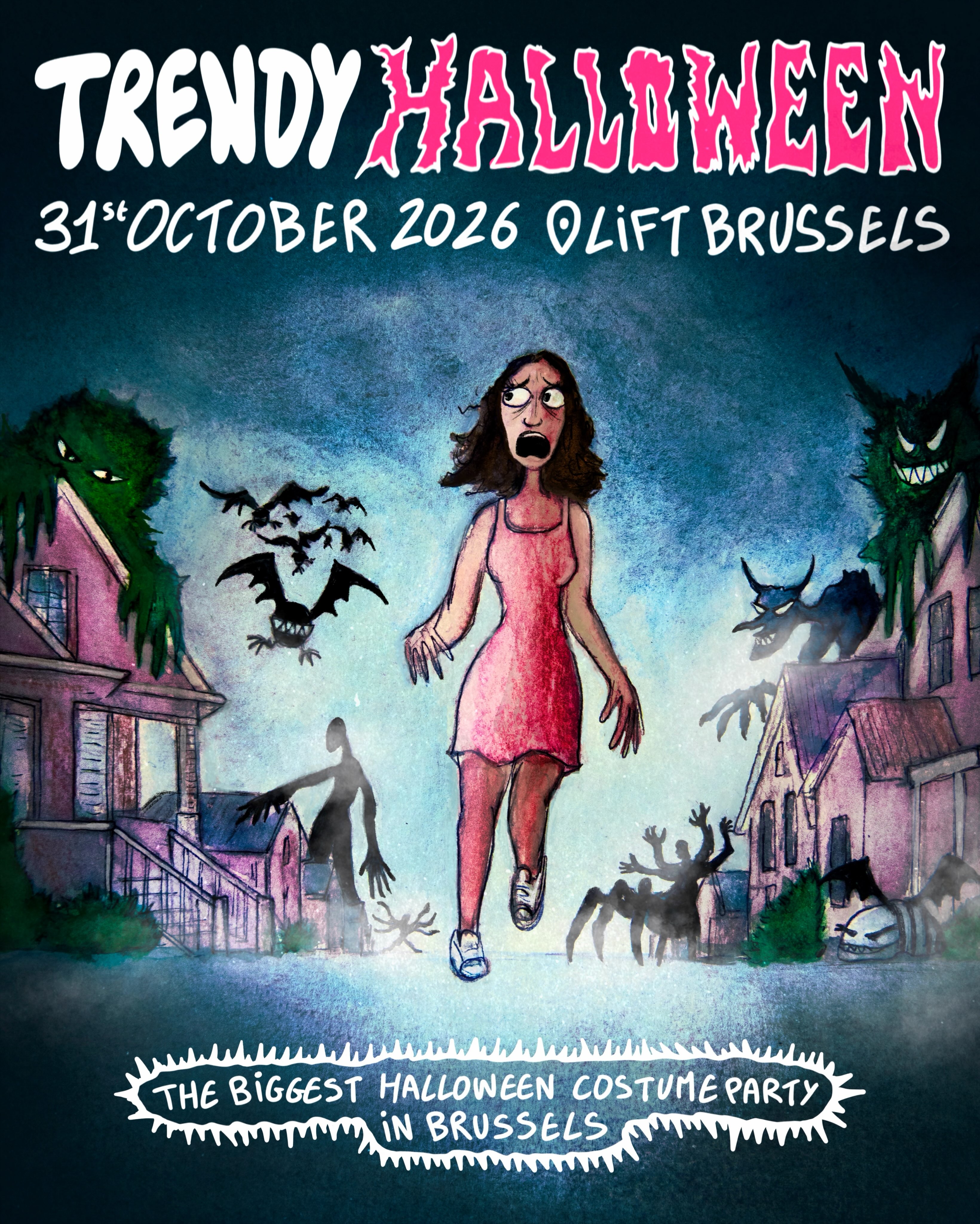 Trendy Halloween at LIFT Brussels flyer